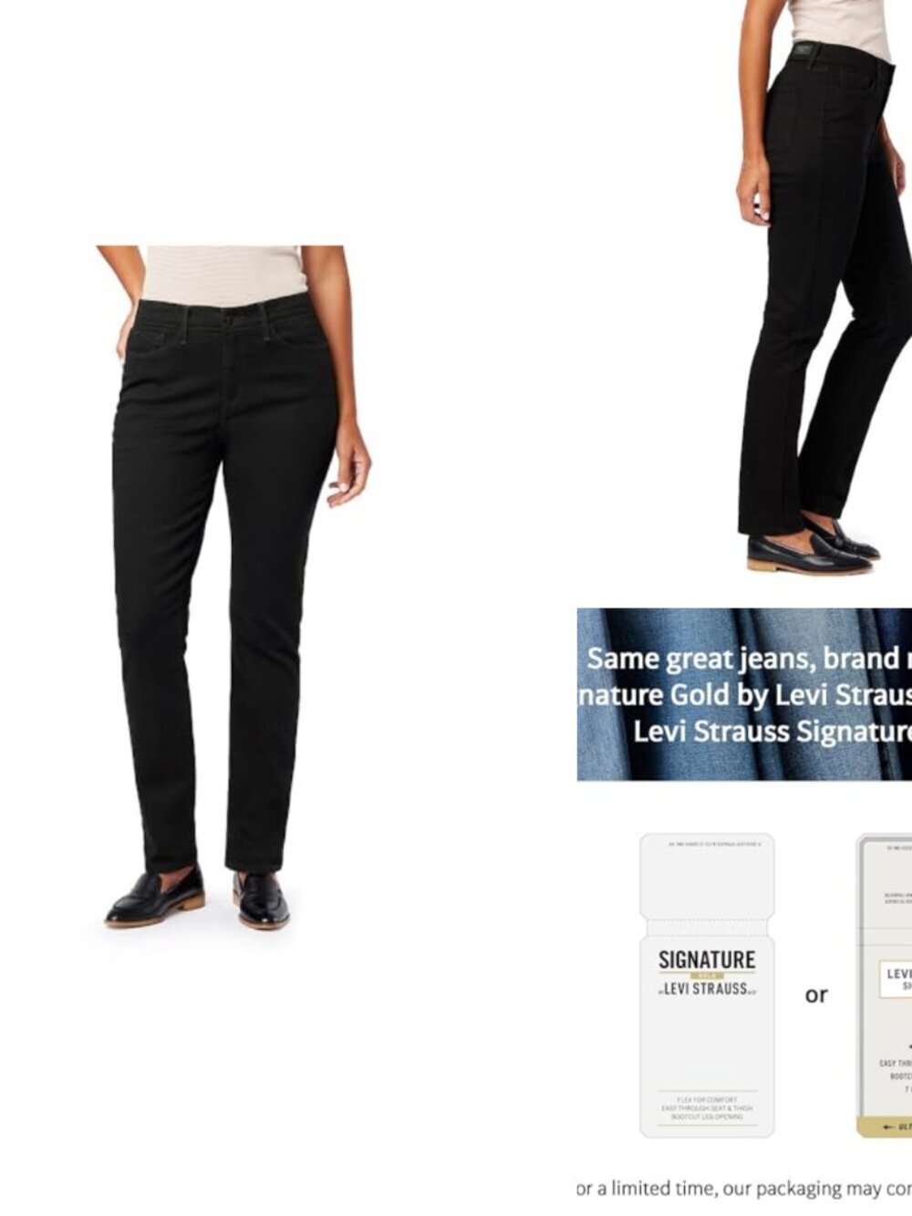 Stretch Denim Mid Rise Tapered Jeans Classic 5 Pocket